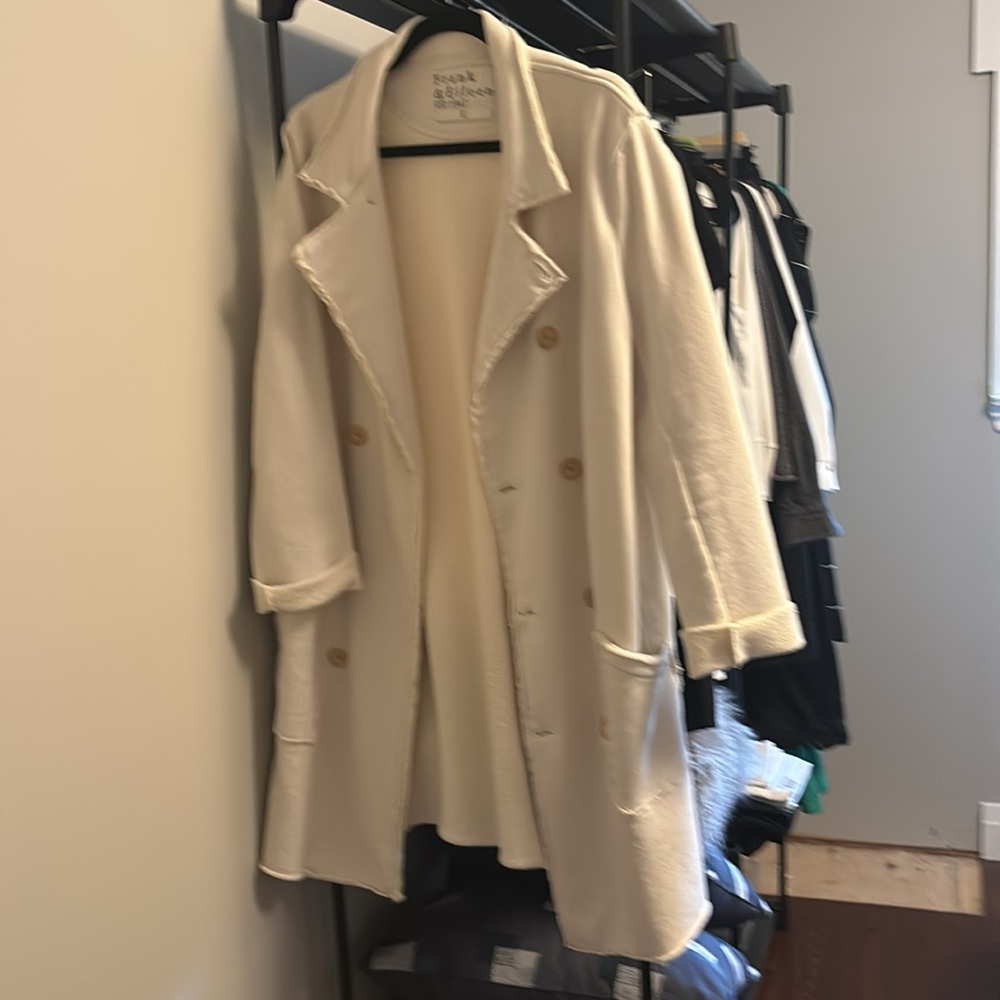 Frank & Eileen off white Trench Coat - Picture 3 of 4